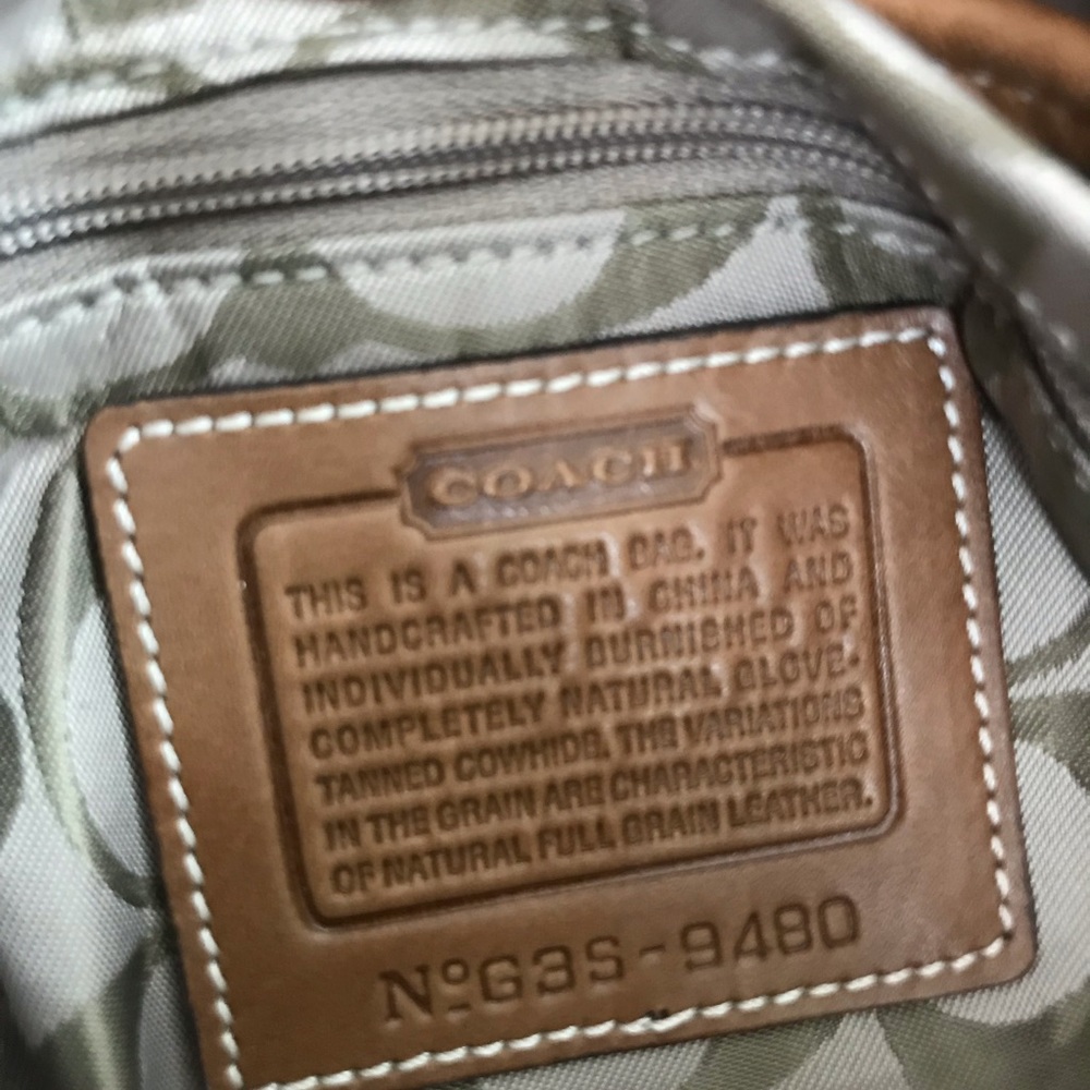 Coach tan leather saddle bag style - Picture 8 of 8